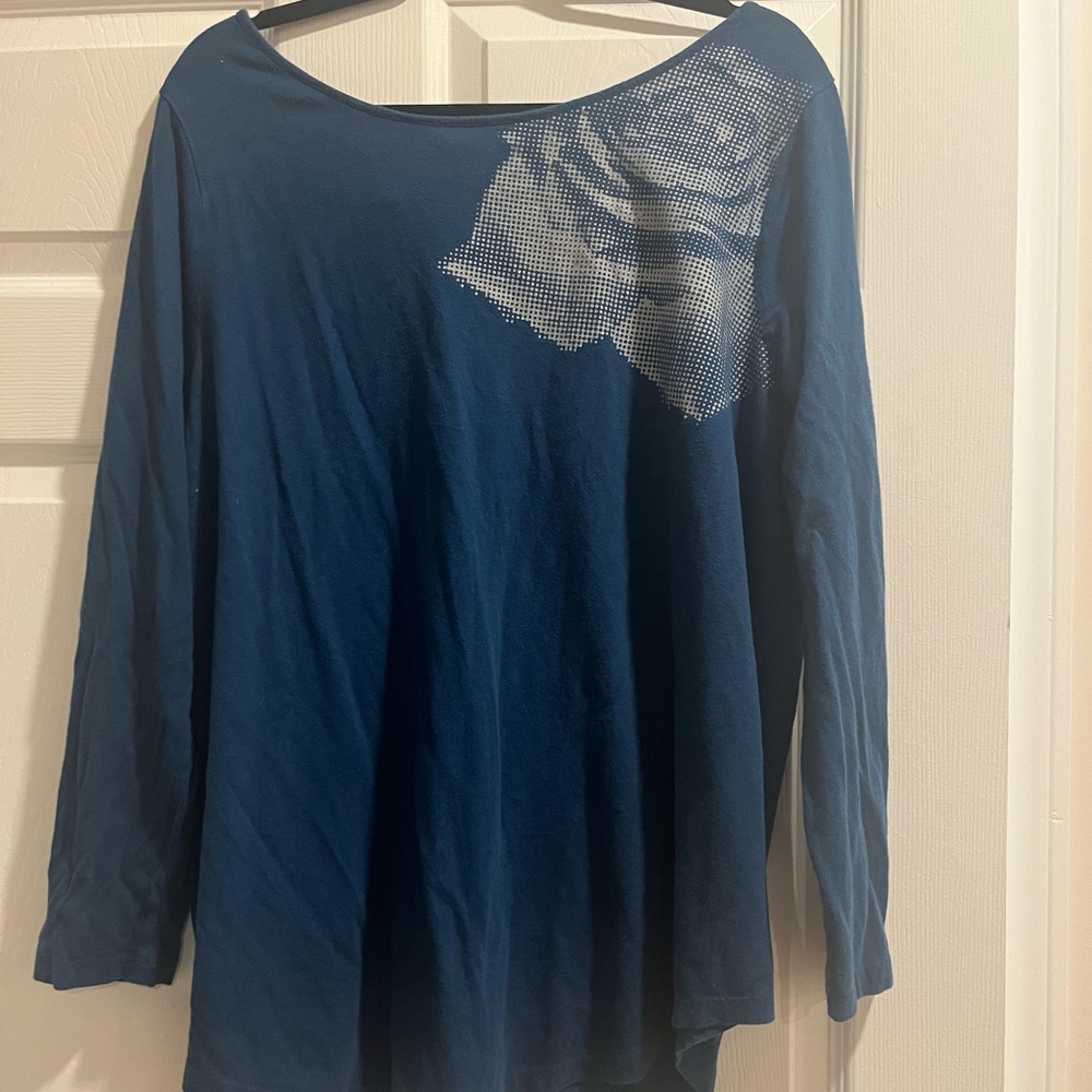 Lane Bryant top with rose 18/20
